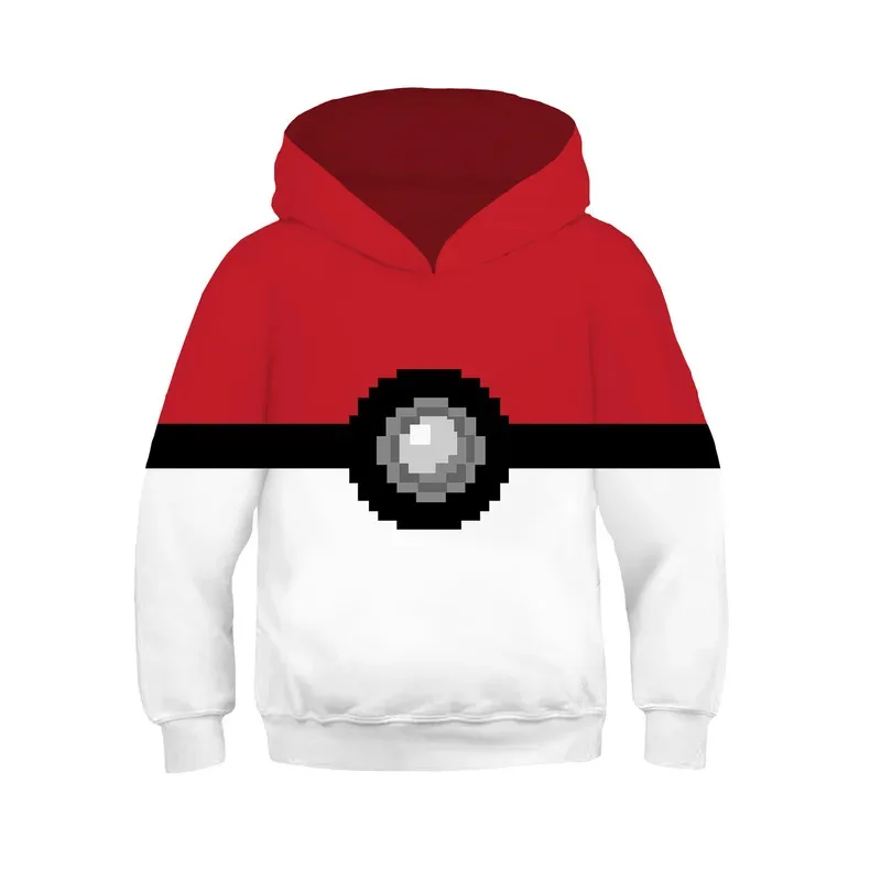 

Детский карнавальный костюм Эш Кетчума, толстовка с капюшоном в японском аниме, штаны для мальчиков, детский пуловер на Хэллоуин, Рождество, куртка