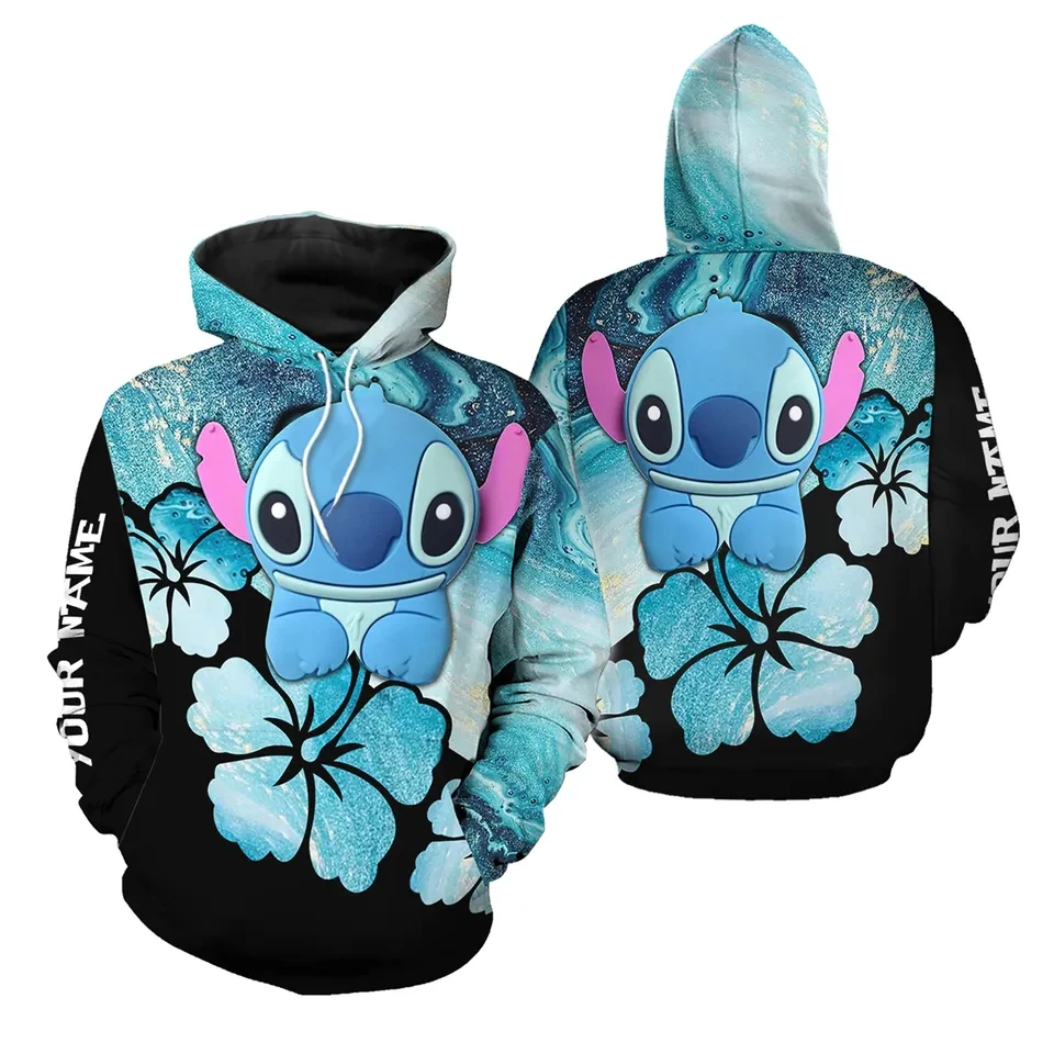 Lilo&Stitch New 3D Printed Hoodies Men's Casual Sweatshirts Women's Hoodies Harajuku Street Pullovers Kids' Hoodies Y2K Tops