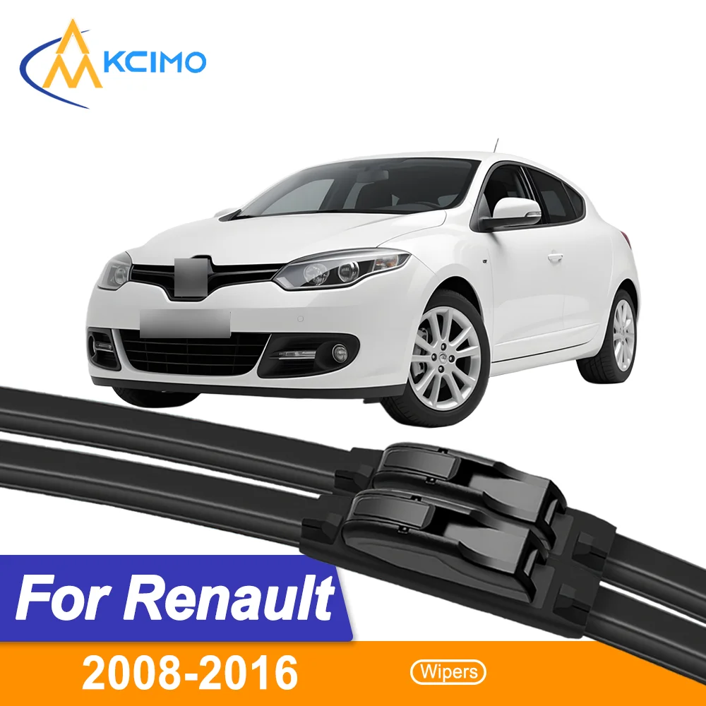 

Premium Rubber Durable Silent Windshield Wiper Blades 2pcs for Renault Megane X95 2008–2016 Front Wiper Blades Set