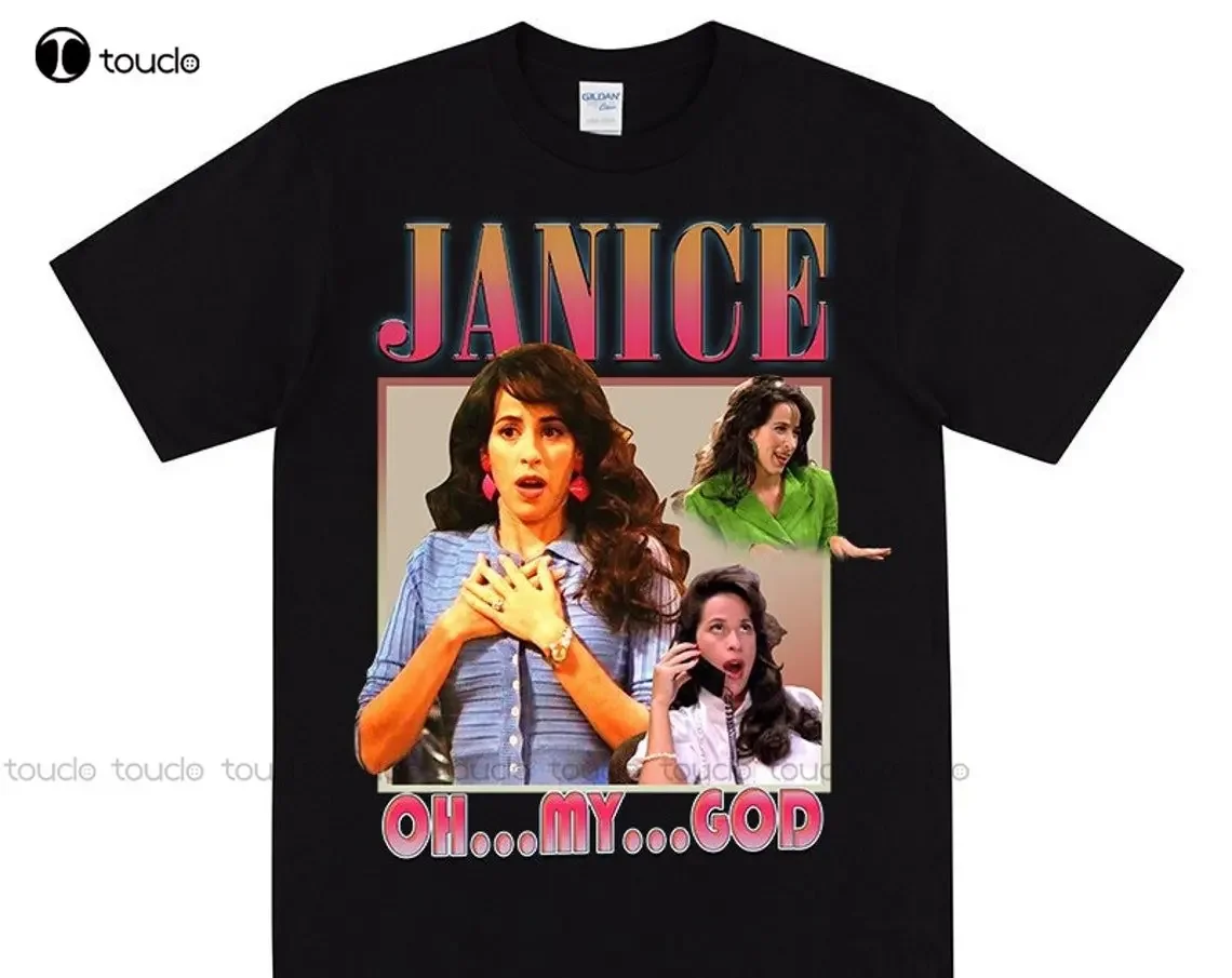 Janice Tshirt Oh My God Funny Gift For Women Oversized T-Shirt For Her Christmas Gift For Bff Inspired By Chandler Bing