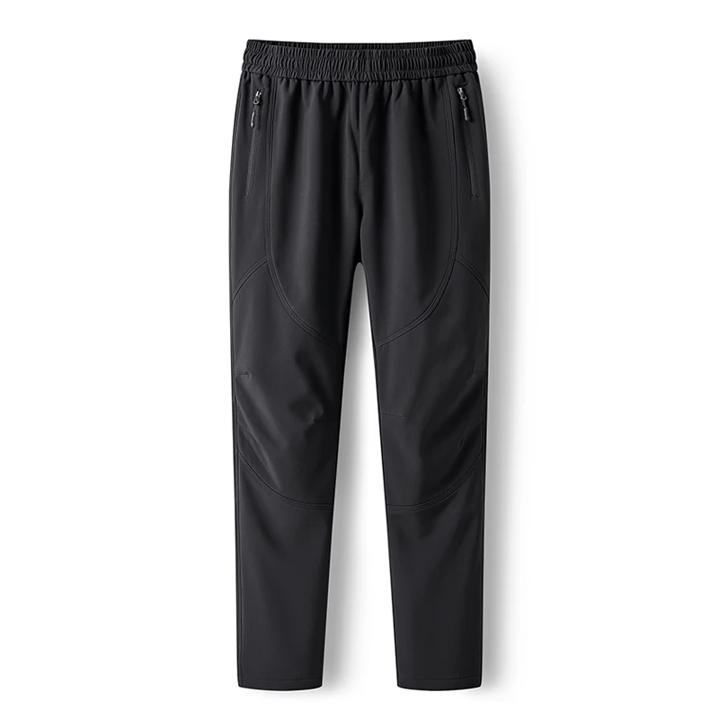 LNGXO Herren Fleece Winterhose Wasserdicht Warm Wandern Camping Klettern Sporthose Trekking Bergsteigen Winddichte Hose 4