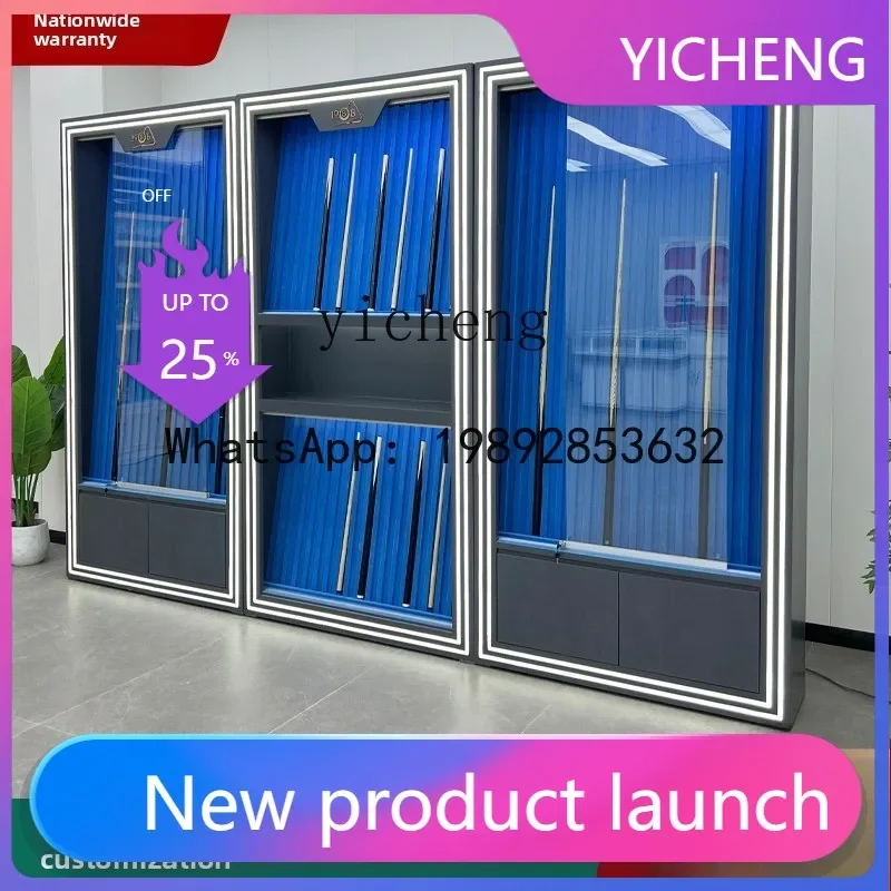 D26   billiard club display cabinet induction password lock large head small head rod box luggage storage club customization