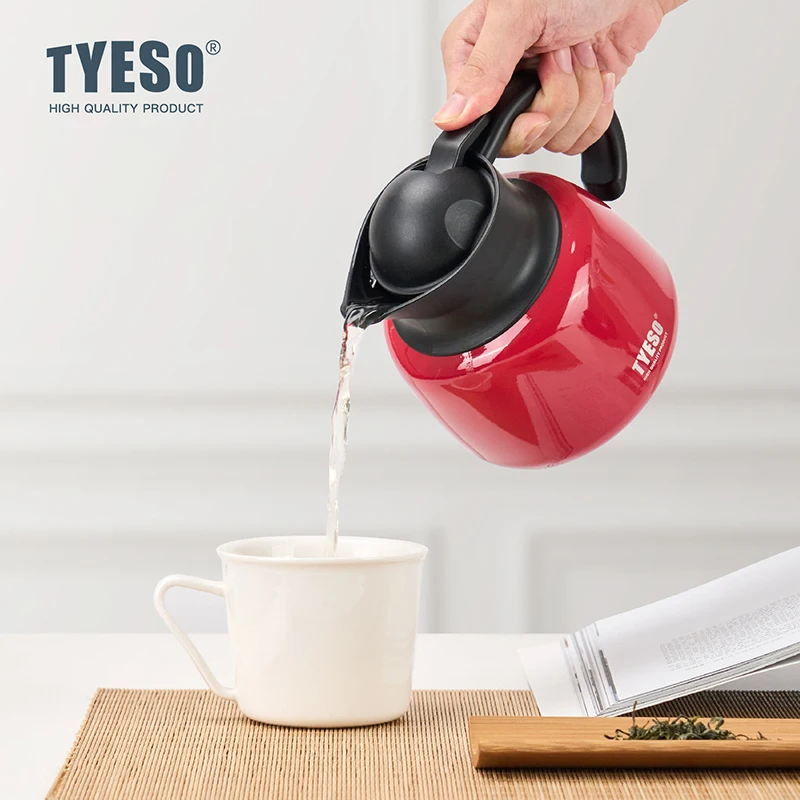 

Термос TYESO 8875/8876/8877, нержавеющая сталь, 600/750/1000 мл, вакуум большой емкости для офиса, изолированный горшок для питьевой воды