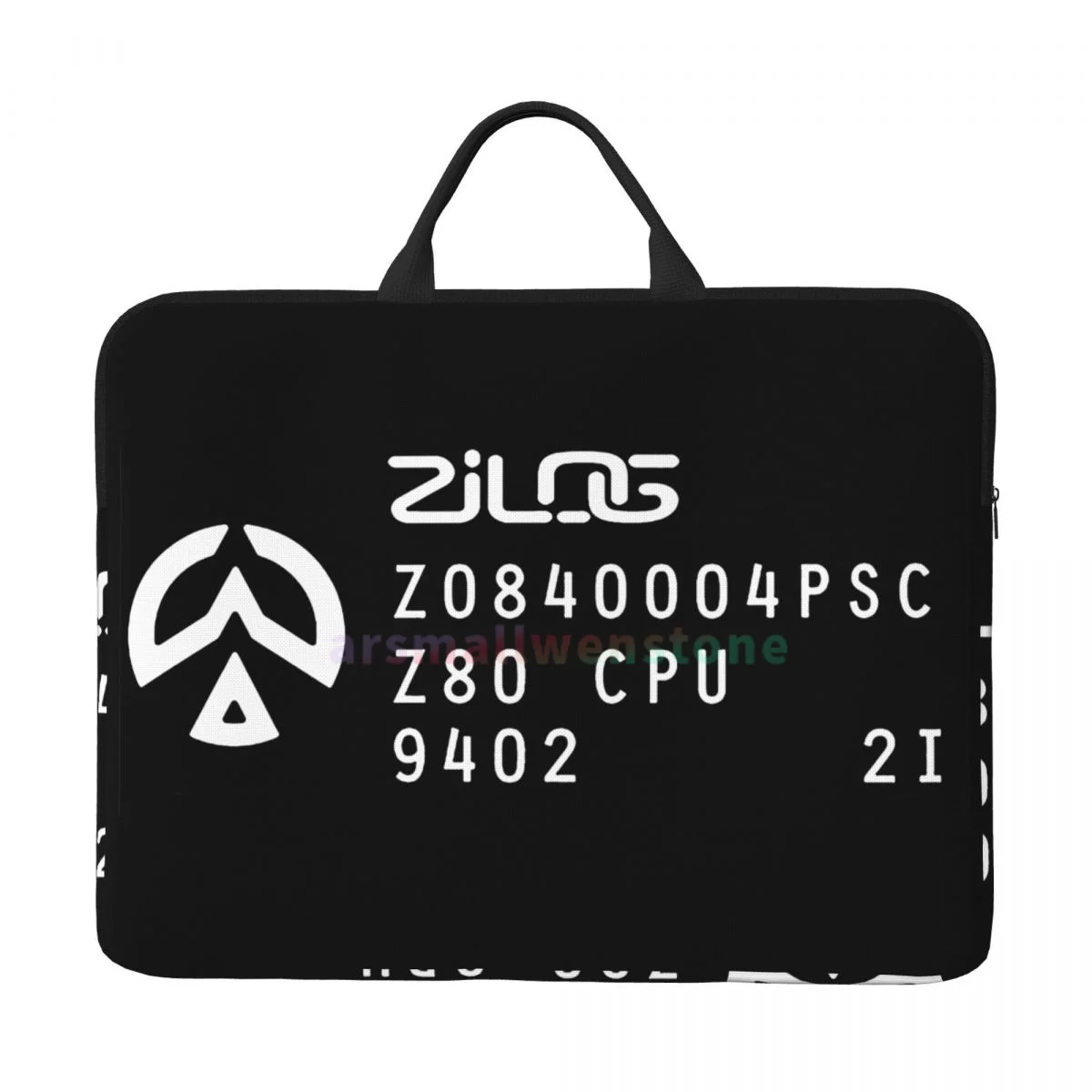 Zilog Z80 Microprocessor Markings Laptop Bag Computer Bag Office Business Travel 14 Inch Water Resistant Large Laptop Case