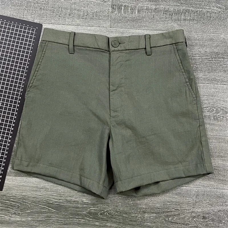 

Удобные дышащие хлопковые льняные шорты для мужчин, повседневные, свободного кроя, летние, спортивные, длиной три четверти, для пар, для примерочной