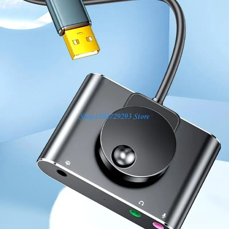 

Y2GD External Sound Card USB Adapter for Laptop Desktop Stereo Sound Card with 3.5mm