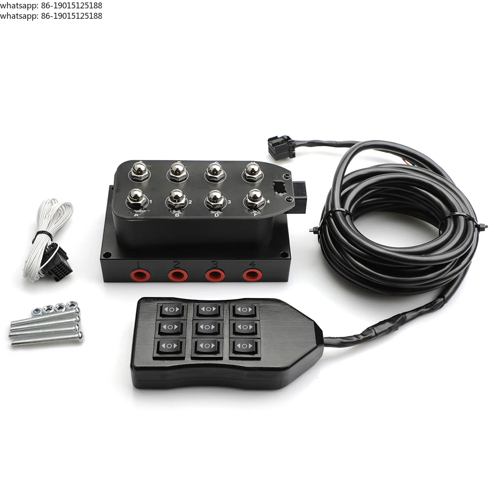 Universal 8-position solenoid valve with 5-meter wire handle kit for efficient control systems