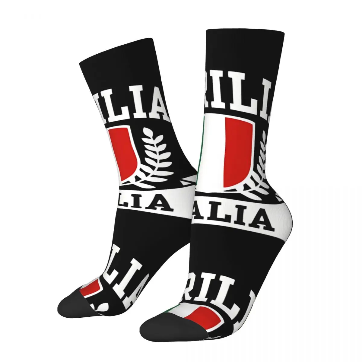 Crazy compression Racing Tuareg Sock for Men Harajuku Aprilia Quality Pattern Crew Sock Novelty