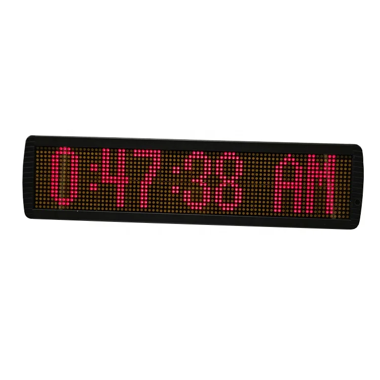 16x80 LED Display Programable Scrolling Led Moving Message Sign Single P7.62 Led Sign Board