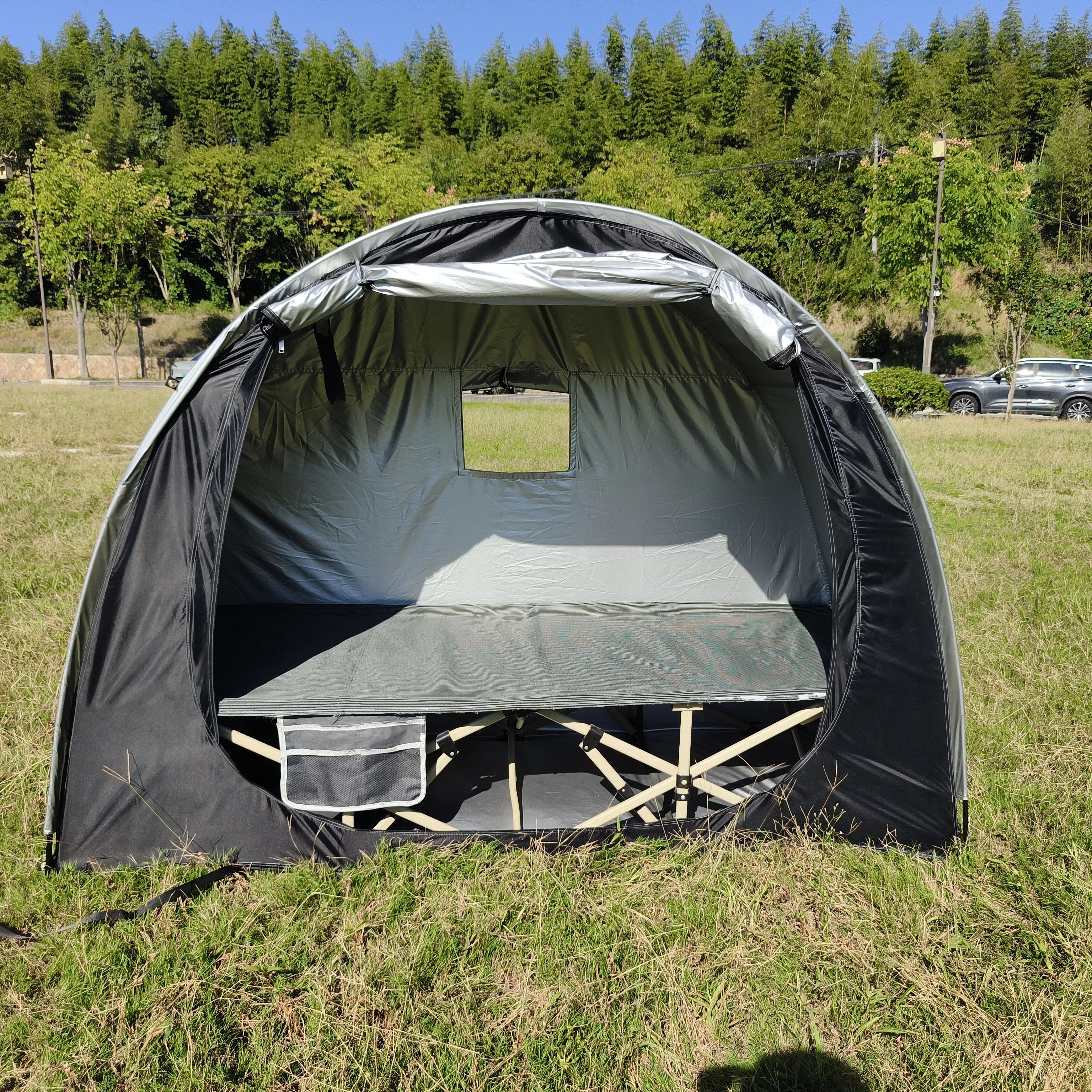 

Водонепроницаемая складная приподнятая палатка Trinity для 1 человека, кроватка для сна, палатка, не включая кровать, обновление для велосипеда, хранилище 3-в-1