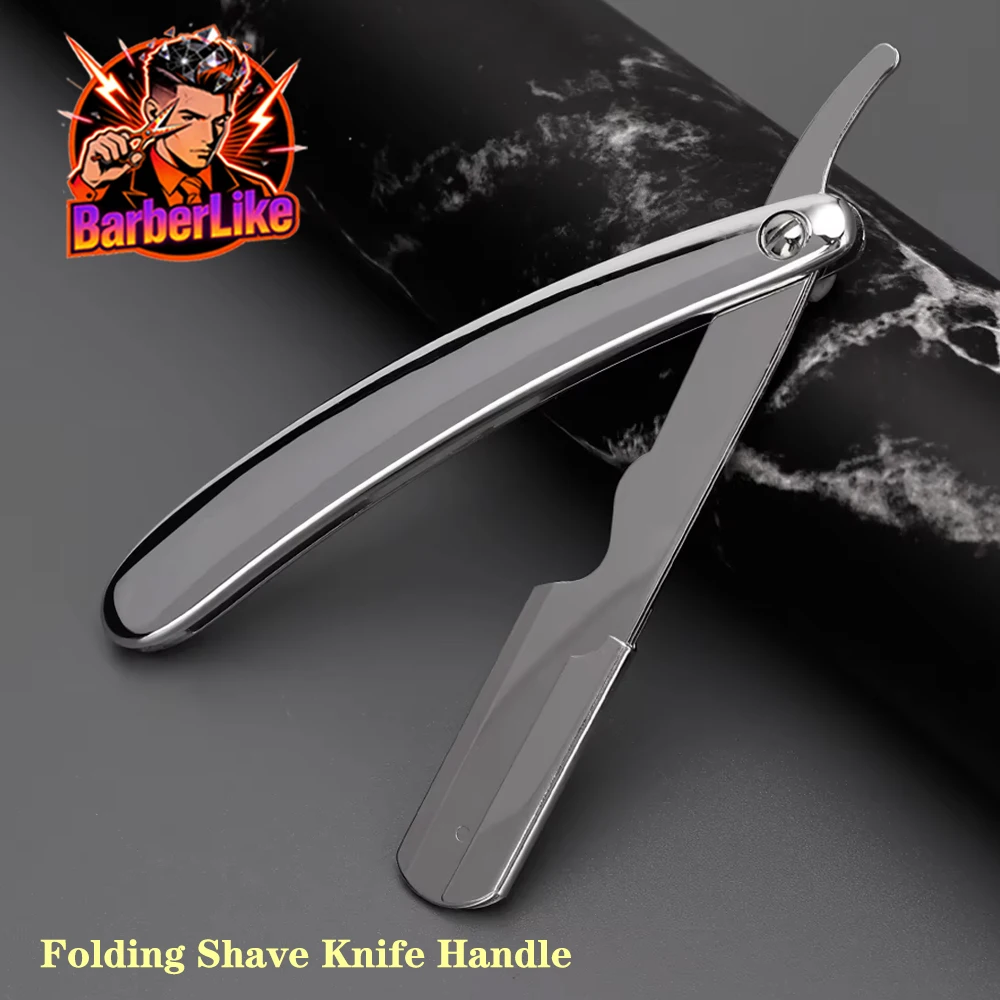 

Stainless Steel Folding Shave Knife Handle Beard Straight Razor Hair Dressing Tool Men Manual Convenience Hair Trimmer Shaver