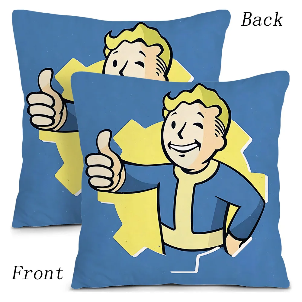 لعبة وسادة تغطي V-V-VaultS الكرتون أريكة ديكور المنزل على الوجهين الطباعة قصيرة أفخم لطيف غطاء الوسادة T-T-Tec #3