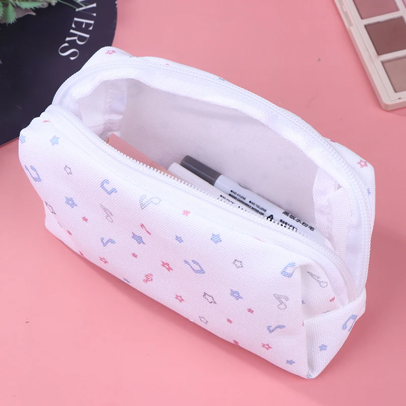 Star Notes Decorated Cute Pencil Box; Cartoon Cat Design; Large Capacity For School Office Supplies; Best Student Gifts.