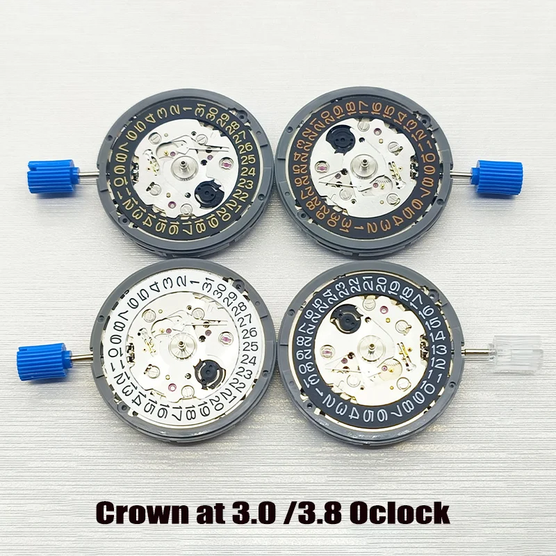 

NH35 NH35A Movement Crown At 3.0 or 3.8 NH35A With Black Date Automatic Mechanical Watch Dial Mods Repair Watchmaker Parts