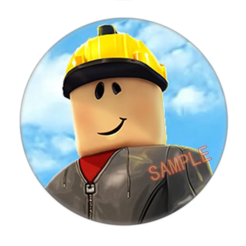 44 مللي متر لعبة Roblox تحت عنوان 12 قطعة شارات صفيح بروش الفتيات للملابس وحقيبة ملحقات الاطفال حفلة عيد ميلاد الديكور المورد #6