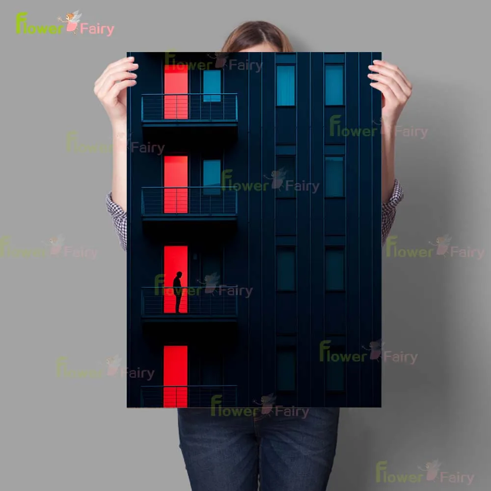 Urban Spatial Photography City Building Modern Poster Wall Art Canvas Painting Home Decor Wall Pictures For Living Room Unframed
