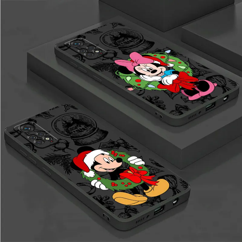 Merry Christmas Mickey Mouse phone case for Xiaomi Redmi note 12 11 pro 5g 9S 7 13c 13Pro funda coque celulares protective cases