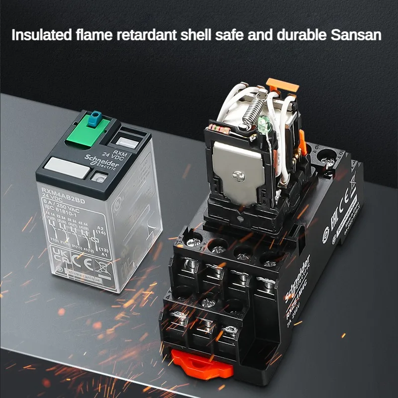 

Original Schneider Intermediate Relay Rxm2lb2bd JD Rxm4lb2p7 F7 24V 220V 8 Feet 14 Feet