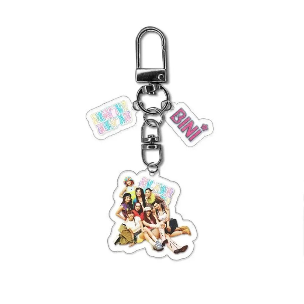 أزياء فتاة مجموعة المعبود سلسلة مفاتيح مصنوعة من الأكريليك ثلاث قطع مجموعة حقيبة الظهر معلقة قلادة كيرينغ على ظهره هدية مزخرفة #2