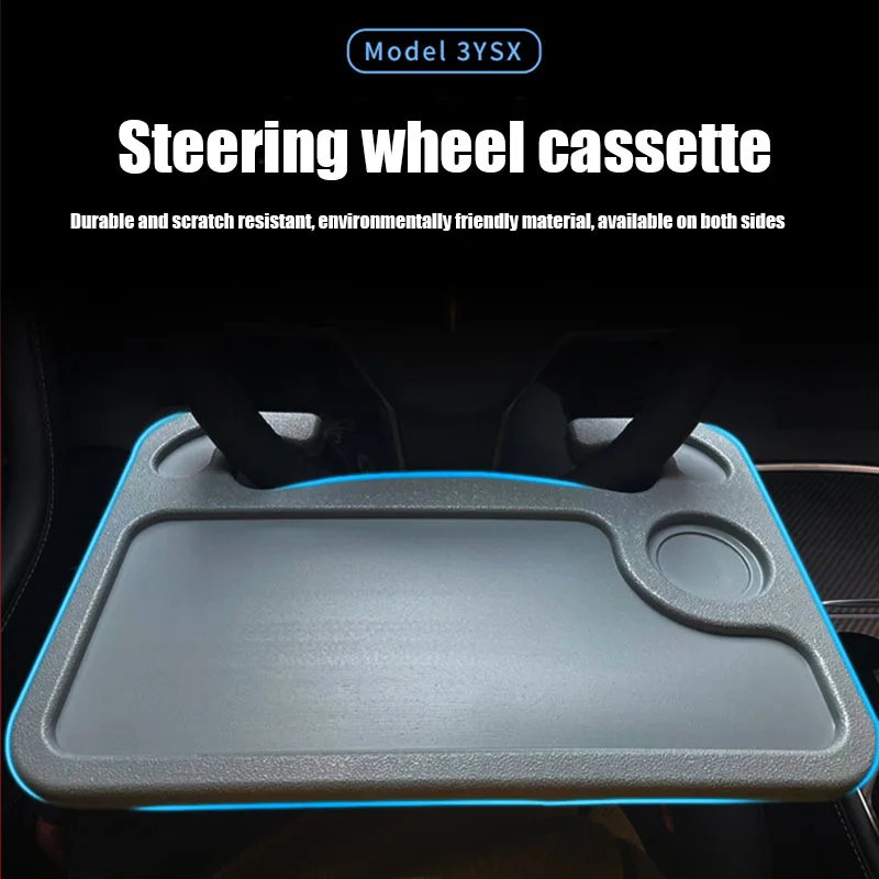 Car Table Steering Wheel for Tesla Model 3 Y X S 2021 2022 Eat Food Work Goods Holder Tray Car Laptop Computer Desk Mount Stand