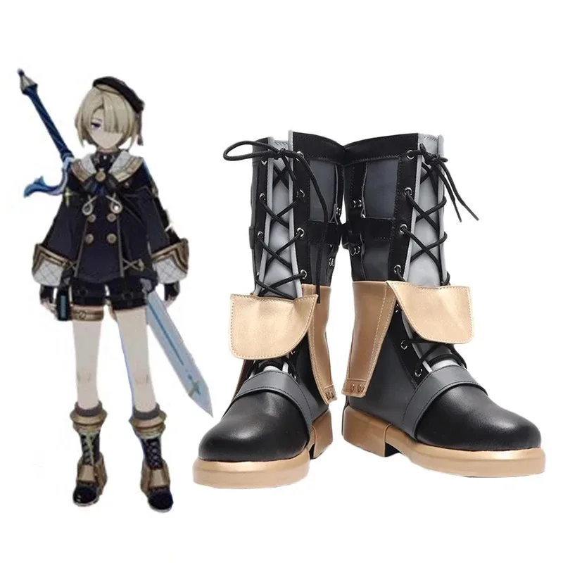 

Genshin Impact Freminet Cosplay Shoes Boots for Men And Women Fontaine Twins Role Play Halloween Carnival Costume Party Prop