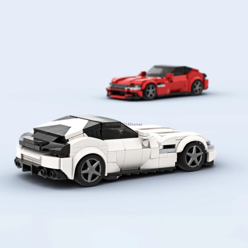 2024 Hot MOC Speed Champion City Car Ferraried Supercar Building Blocks Brick Racing Technique Creative Garage DIY Toys Gifts