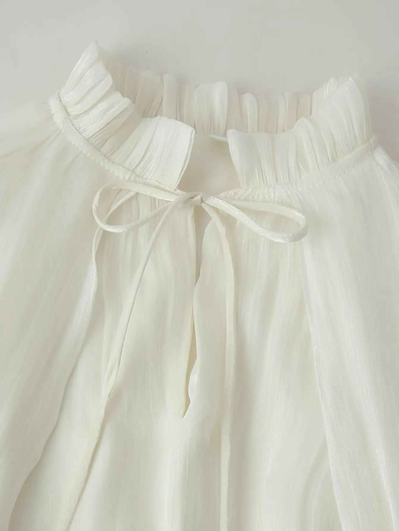 Women Elegant Ruffles Hem Beige Long Evening Dress Sleeveless Cloak Style Maxi Dresses