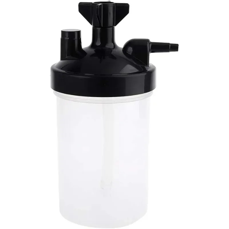 New Plastic Oxygen Bubbler Bottle Humidifier Water Bottle for Oxygen Regulator Concentrator Tool