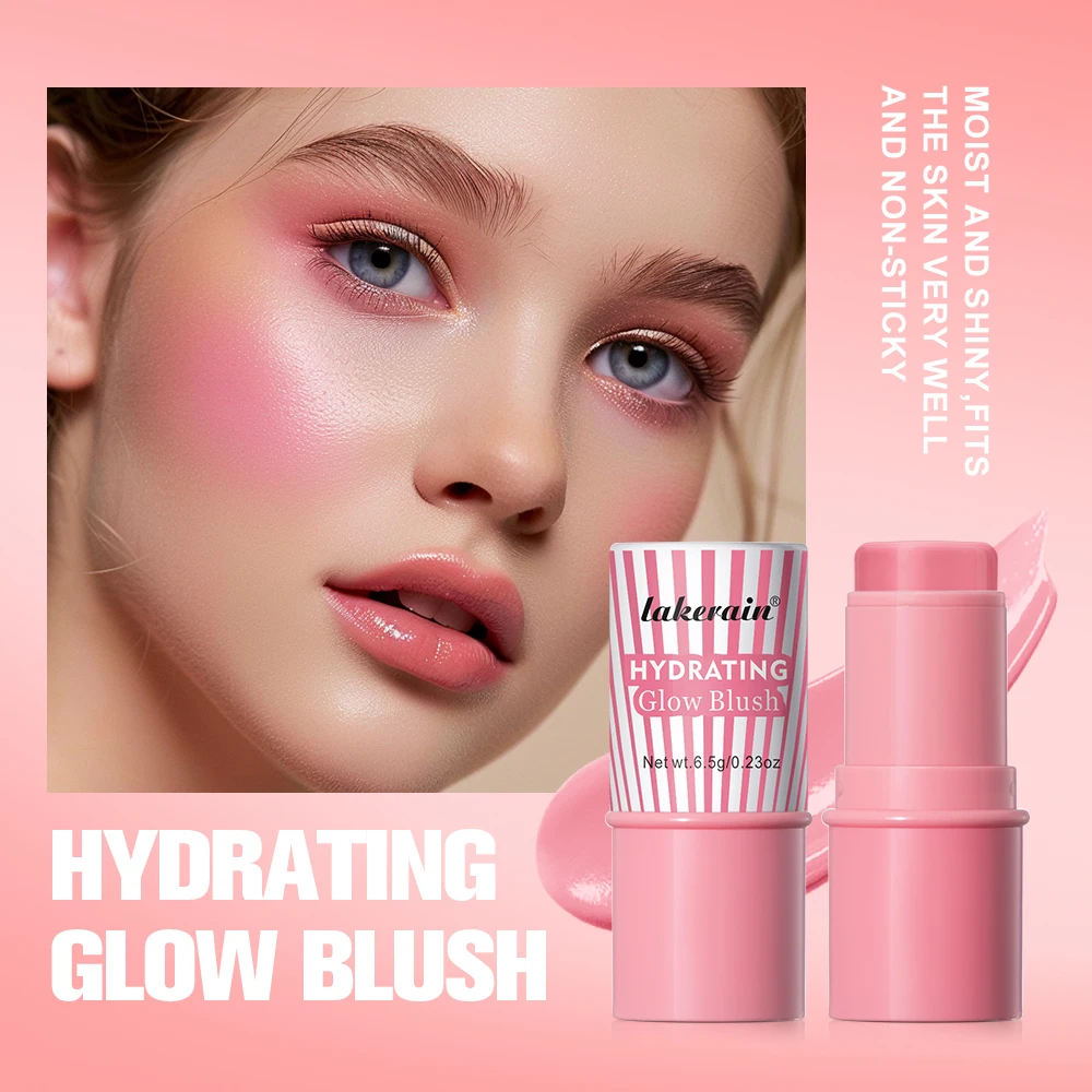 

Hydrating Glow Blush Long-lasting Moisture Naturally Saturated Blush Stick Waterproof Non-sticky Brightening Skin Jelly Blush