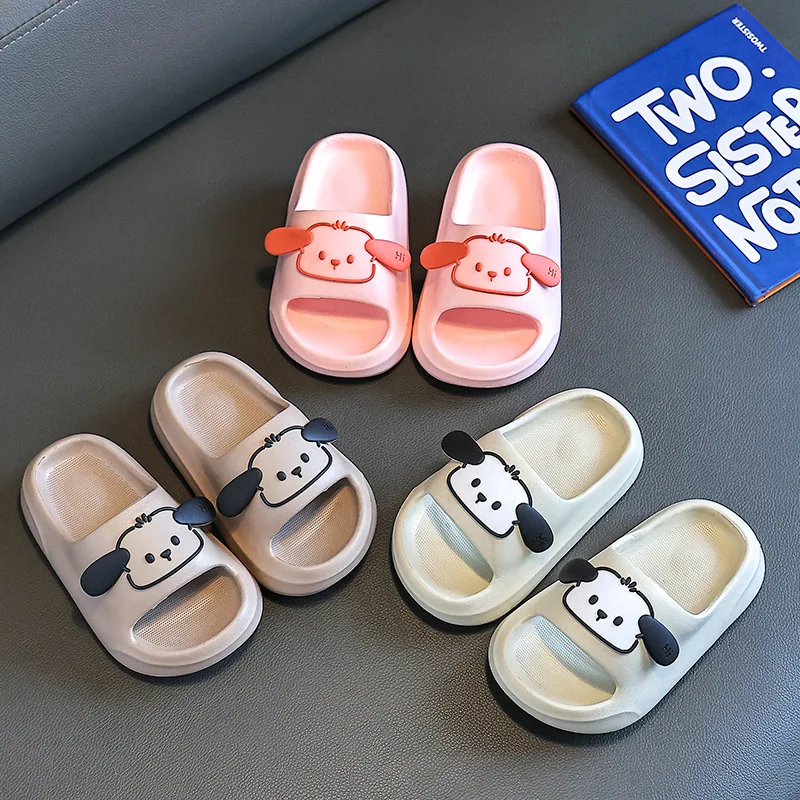 

Женские летние сандалии и тапочки из ЭВА, с мультяшным дизайном, милые, нескользящие, для дома и ванной, толстые тапочки