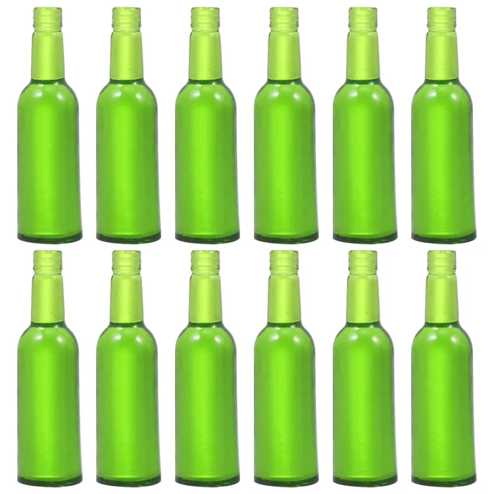 

18Pcs Mini Beer Bottle Collection for Dollhouse Interior Design Authentic Tiny Beverage Bottles for Role Play Bar Kitchen