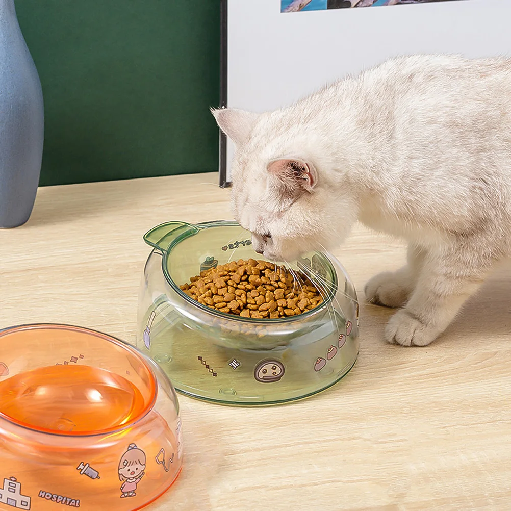 

Stable High Foot Cat Design Non Slip Pet Food Bowl Dog Puppy Neck Guard Thick Bite Resistant Eco Friendly Easy for Pets