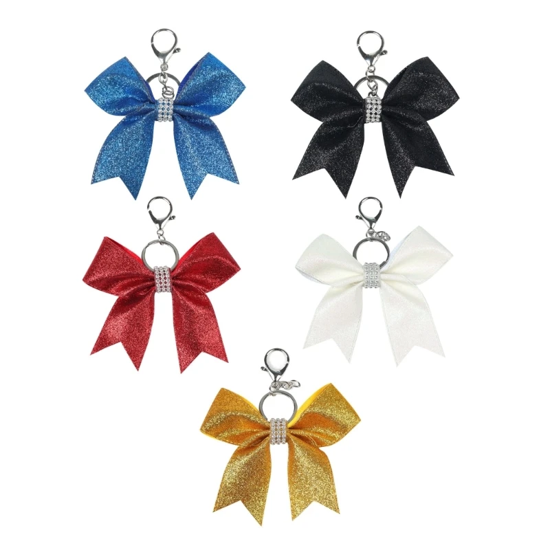 

Portable Bowknot Keyring Accessory Unique Bowknot Pendant for Cheer Enthusiasts