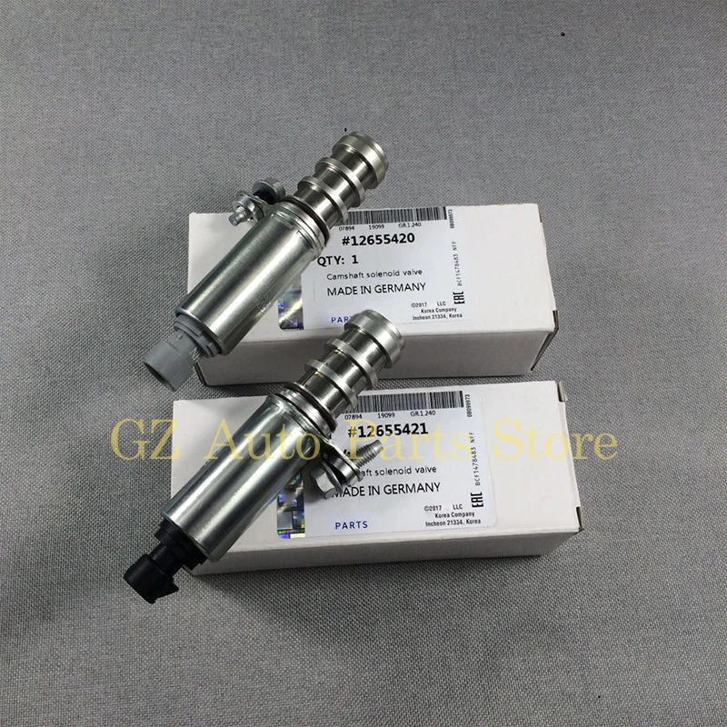 Pair Variable Valve Timing VVT Solenoid Camshaft For Chevrolet Captiva Equinox GMC Saturn OPEL INSIGNIA ANTARA 12655420 12655421