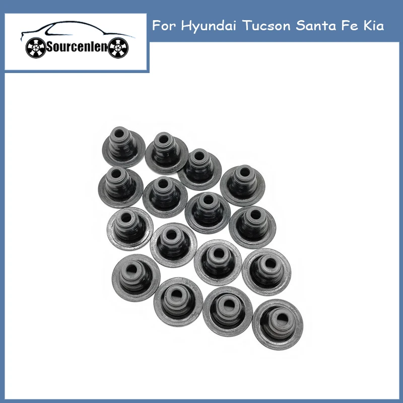 Brand New 2222427900 22224-27900 16PCS Valve Stem Oil Seals for Hyundai Tucson Santa Fe for Kia
