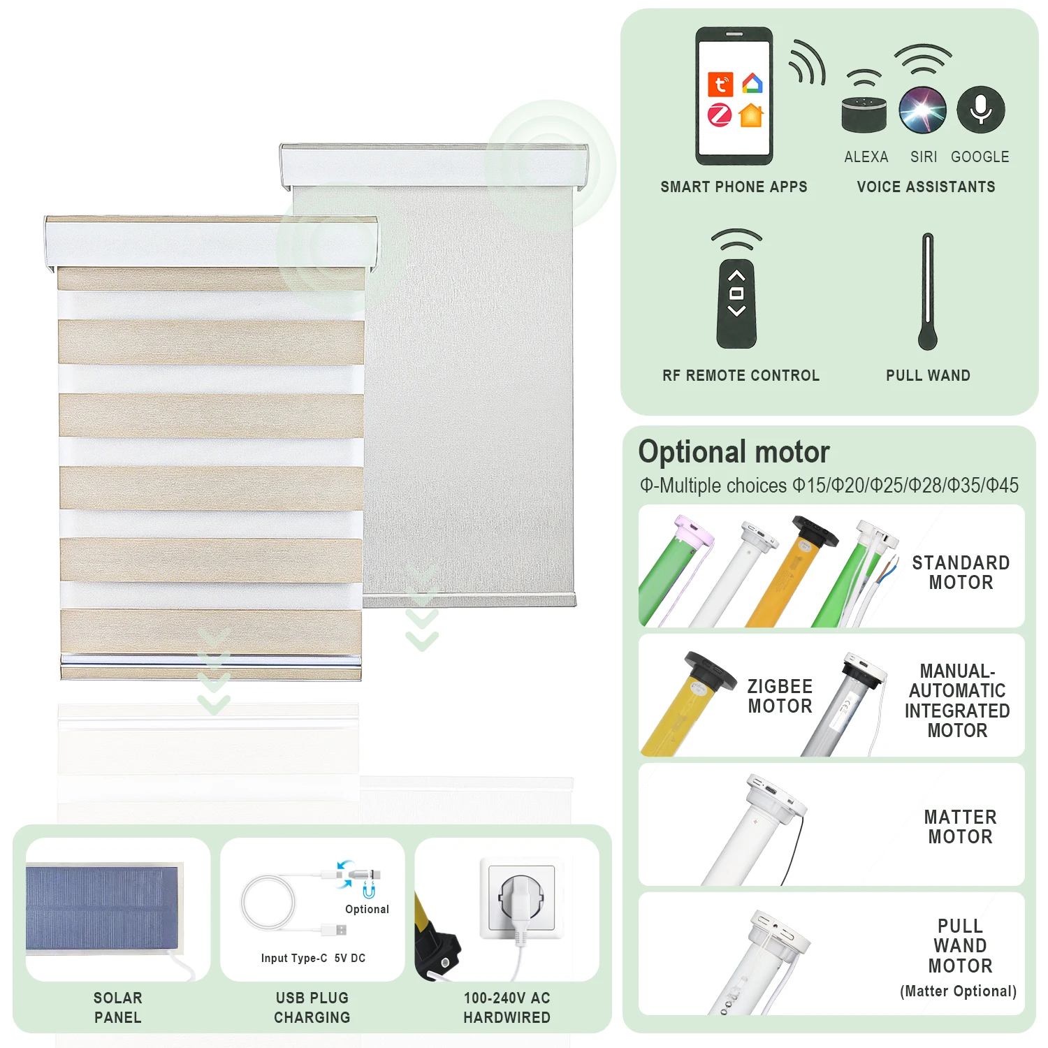 Rollergy Factory Price Custom Window Shades Waterproof Blackout Manual Cordless Sun Shade Window Roller Blinds