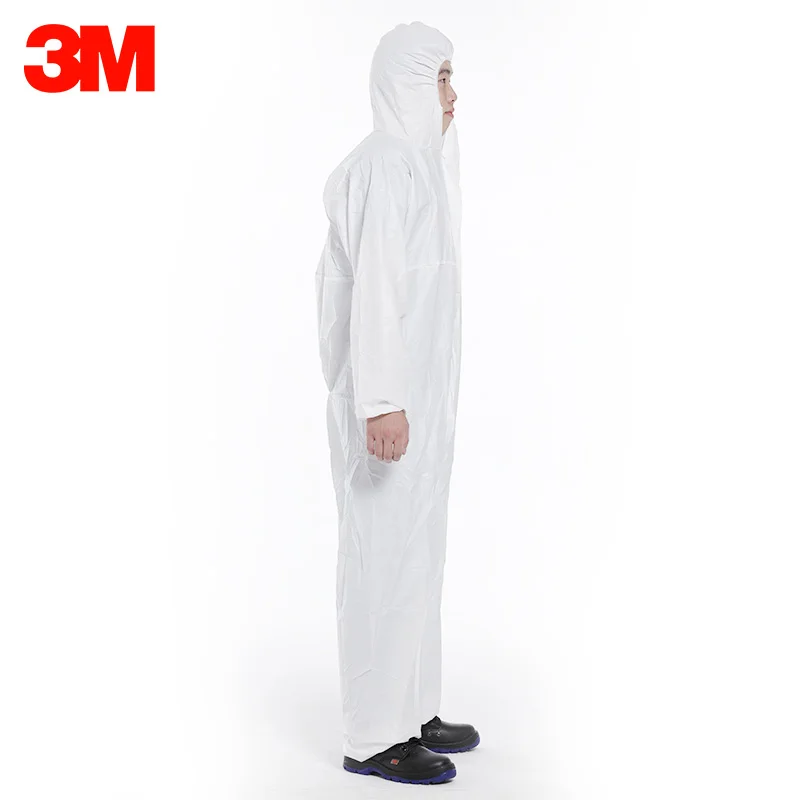 3M 4510 Safety Coverall Hooded Clothes Certificate Anti-static TYPE 5/6 Liquid Splash Proof Effective Protection Safety Clothing