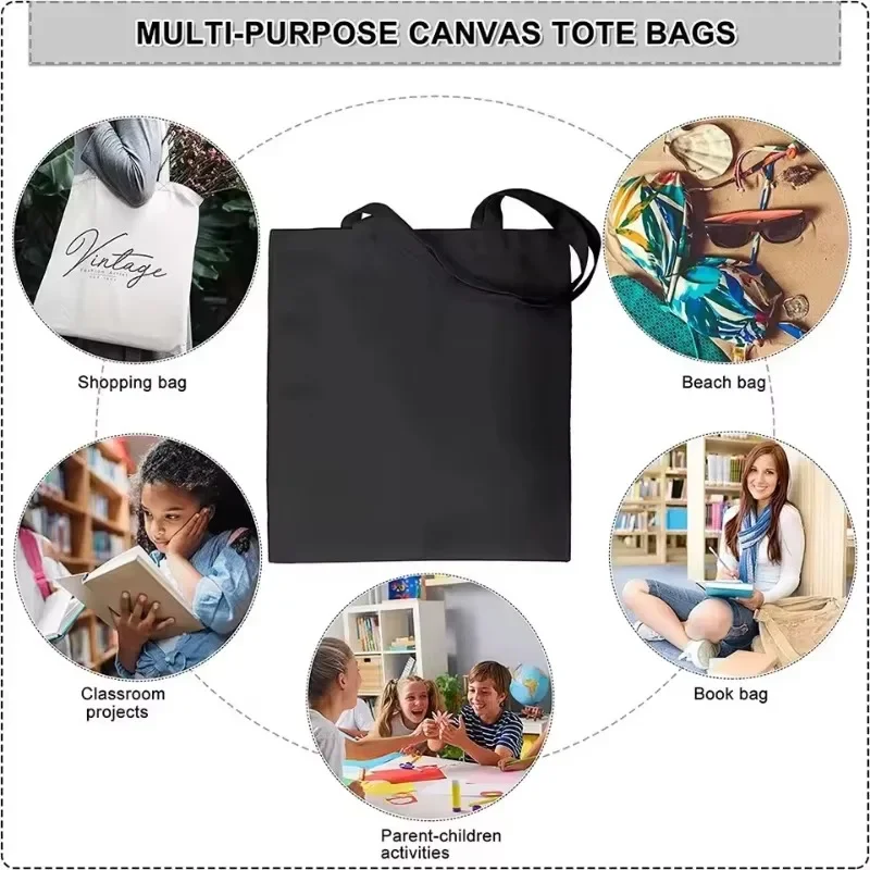 Eco-Friendly Black How You Doing Friends TV Tote Bag Canvas Shoulder Bag for Women Trendy TV Show-Themed Handbag for Girls view 6