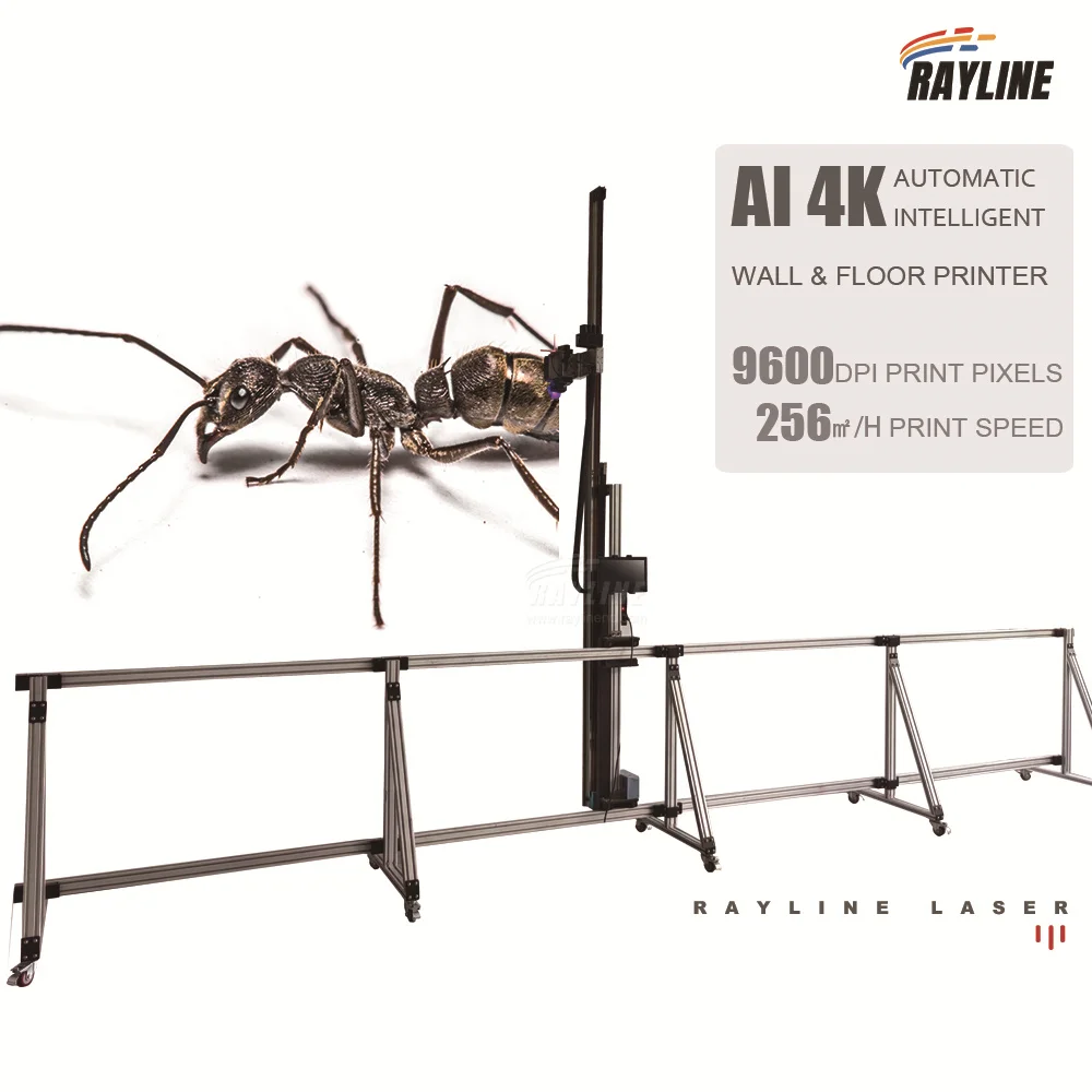 CE 자동 벽 및 바닥 페인팅 기계 AI 4K 벽 프린터 페인팅 기계 UV 잉크 벽화 프린터
