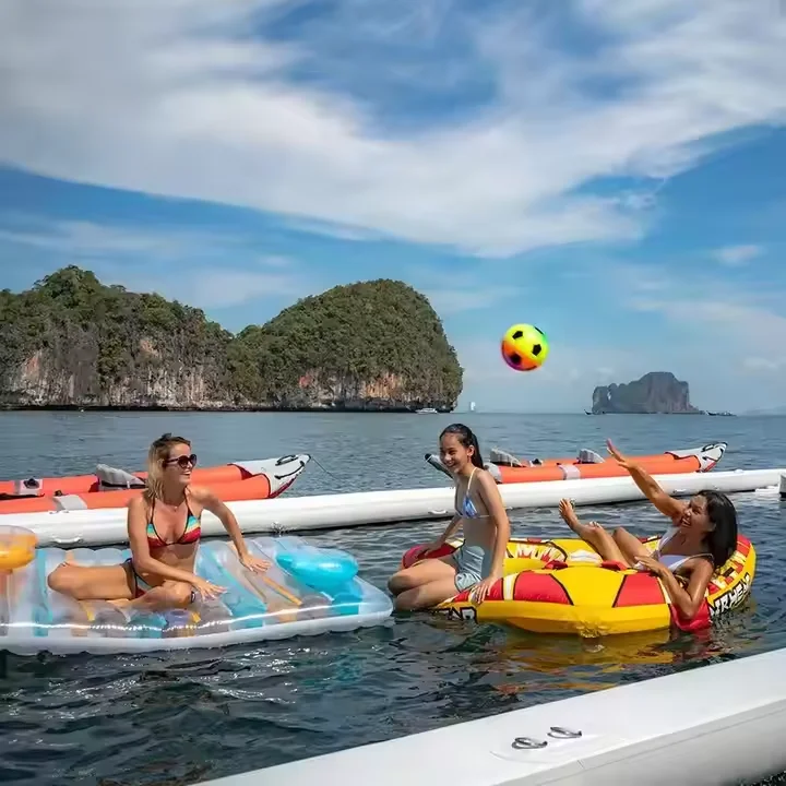 

Custom-Size Removable Inflatable Yacht Floating Ocean & Swimming Pool with Anti-Jellyfish Net