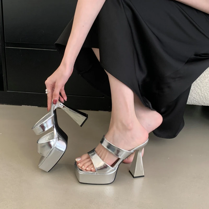 Black Heels Slipper… - image