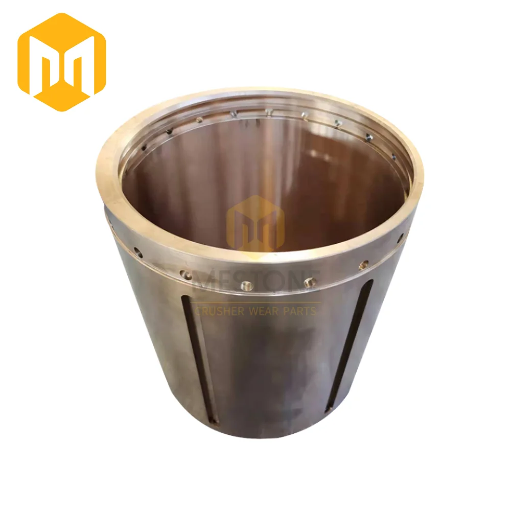 MESTONE Bronze Sleeve Head Bushing GP/ Telsmith/Terex Cone Crusher Spare Parts for Ore Mining Crushing Machines Casting
