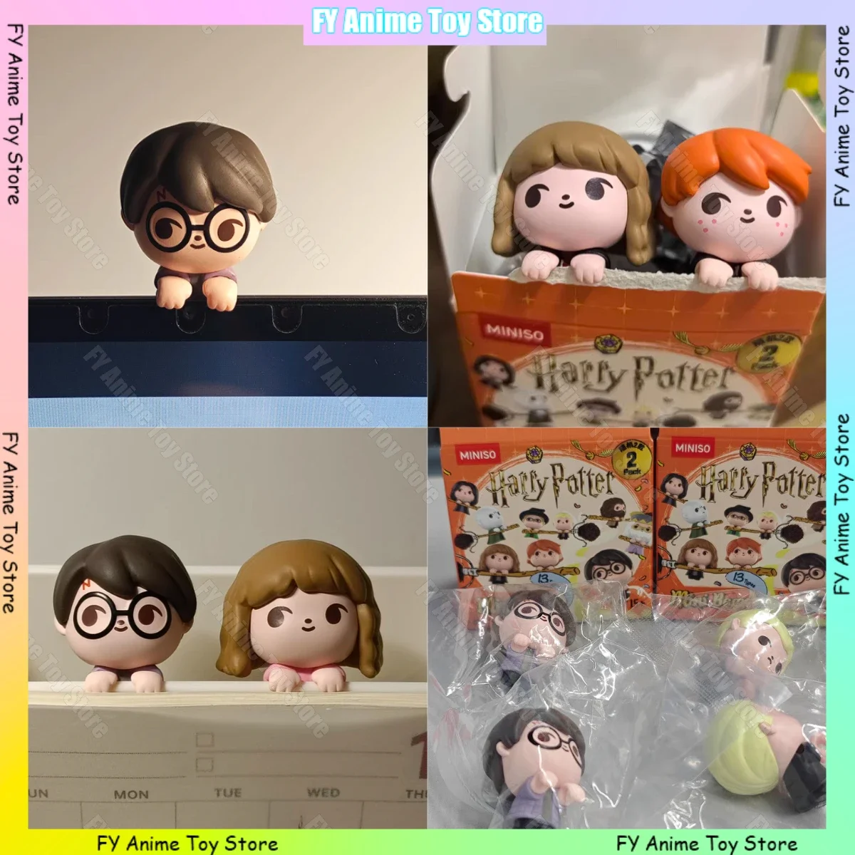 Harry Potter Series Cute Little Dolls Blind Box Gryffindor Hermione Ron Dumbledore Snape Model Figure Cartoon Ornaments Toy Gift