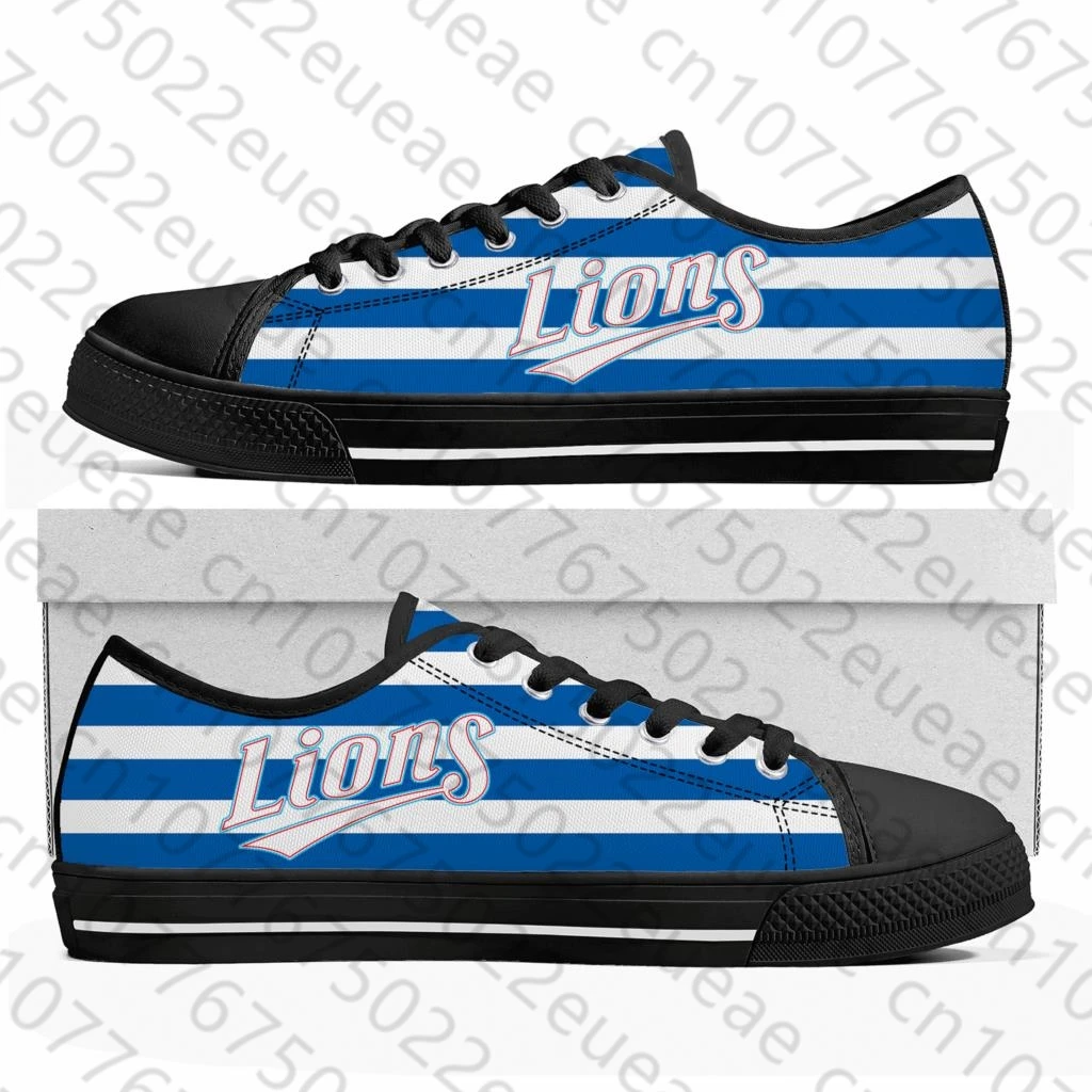 라이온즈 Daegu Lions baseball Low Top Sneakers Mens Womens Teenager Canvas High Quality Sneaker Casual Custom Made Shoes Customize