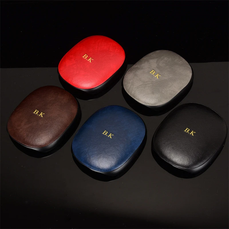 2Pcs/Set Luxury Soft Leather Cover For Airpods Max Personalized Name Letters Text Customized Headphones Case Sleeve Protector