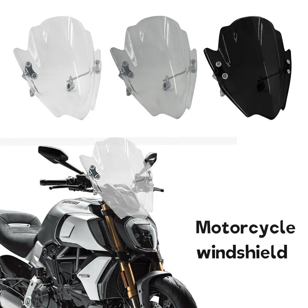 

Новая универсальная регулируемая ветровая защита (ветровик) для мотоциклов Ducati Diavel/V4 2019-2021, 22 мм, 25 мм, 28 мм