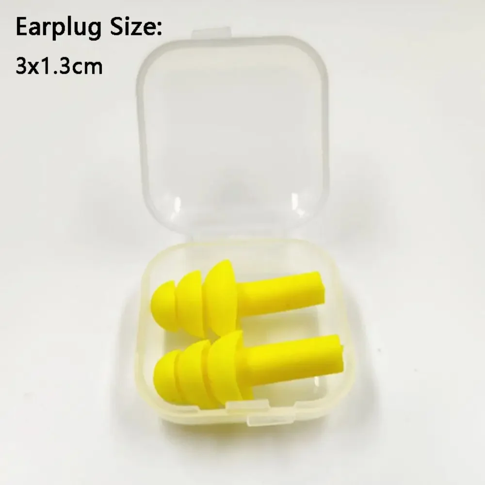 Portable TPE Ear Plugs with Box 10 Colors Waterproof Swim Dive Supplies Protection Snore Hearing Protect Swimming Supplies