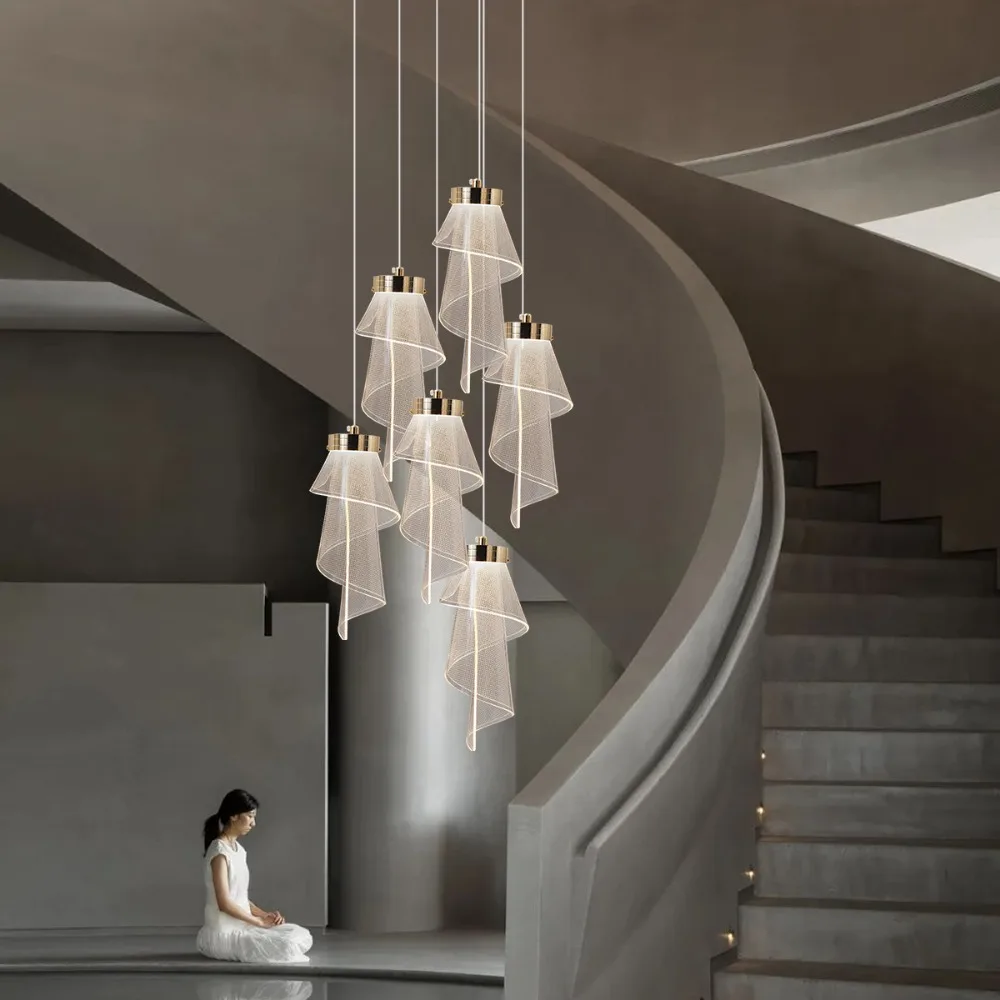 

Nordic Acrylic Pendant Light for Living Room Bar Hanging Lustre For Bedroom Bedside LED Wall Lights Indoor Lighting Fixtures