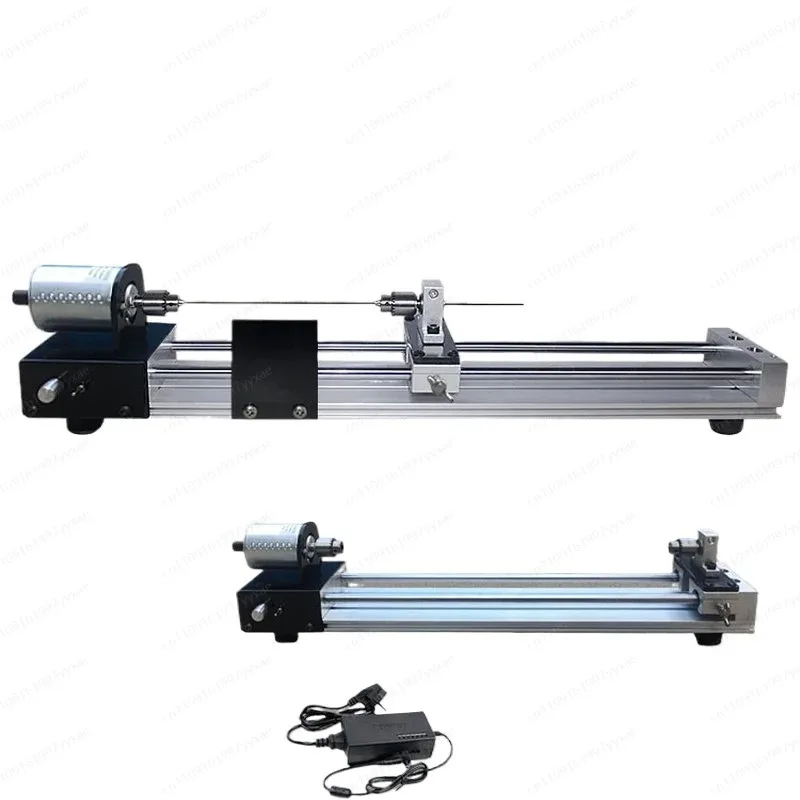Upgrade DIY Multi-function Mini Simple Drilling Painting Polishing Guide Rail Punching Forward and Reverse Fish Float Lathe