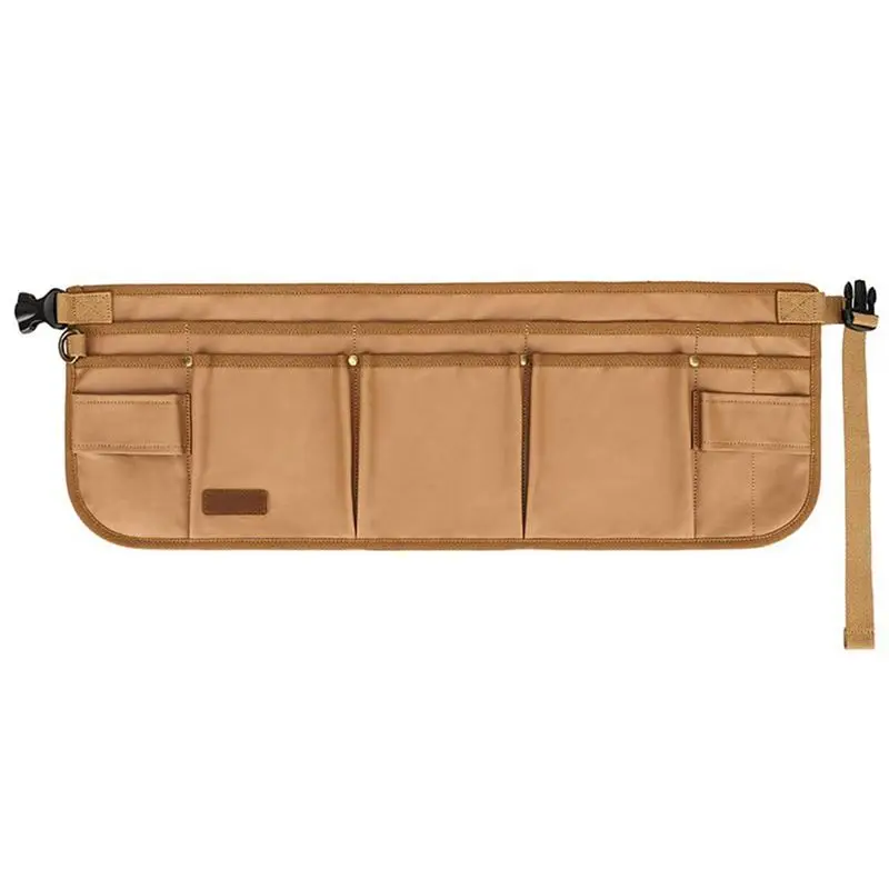 

Сумка-органайзер AEF5 для инструментов, поясная сумка для мужчин, сумка для инструментов электрика, холщовая поясная сумка для садовых инструментов с 13 карманами